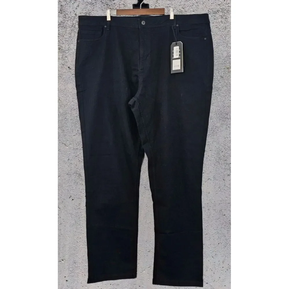 NWT The Perfect Jean NYC Size 48 Athletic Fit Bandit Black Stretch‎ 34